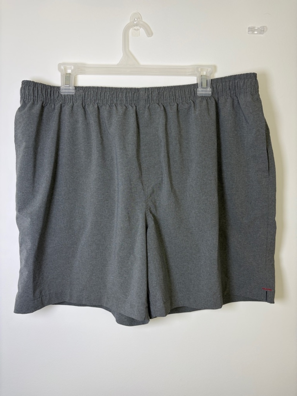 Men's Chubbies Performance Hybrid Shorts Elastic Waist Gray Shorts 6” 2XL